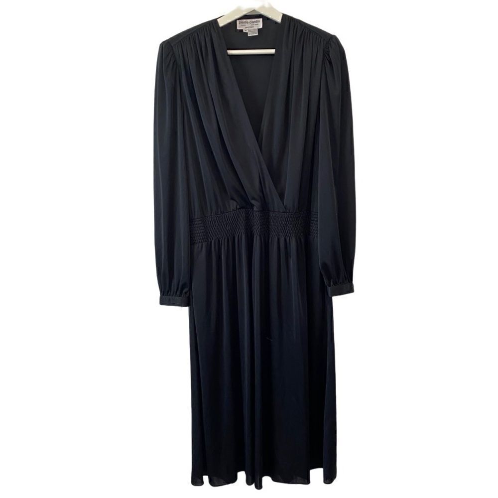 Vintage Pierre Cardin Puff Sleeve Dress 14 Hong Kong